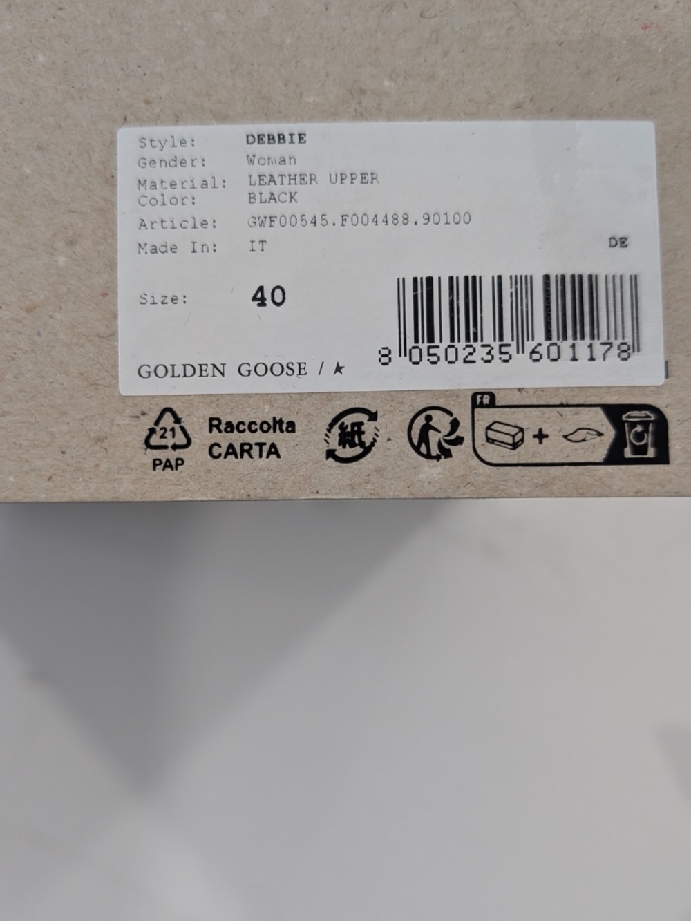 GOLDEN GOOSE Debbie Black Leather Western Ankle Boots Size 40 NWB Made In Italy - Picture 15 of 16